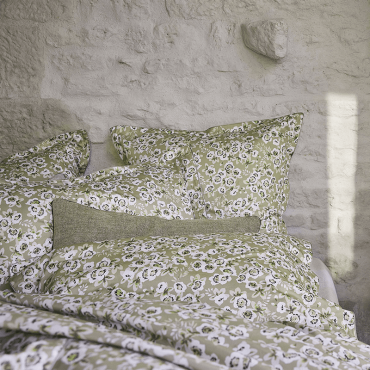 Organic cotton satin duvet cover, Blossom Lune