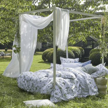 Drap plat en satin de coton biologique 270x300 cm GOTS, Envolée