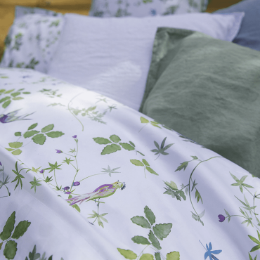 Organic cotton satin bedding set, Envolée