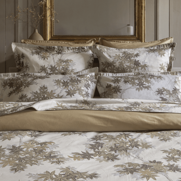 Organic cotton satin bedding set, Halatte