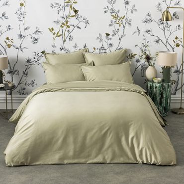 Organic cotton satin flat sheet, Teophile