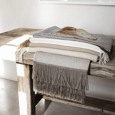 Luxury throw blanket plaid Alexandre Turpault
