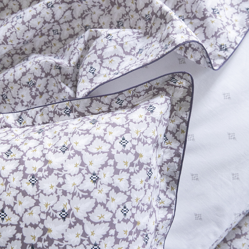 Linge de lit en percale de coton