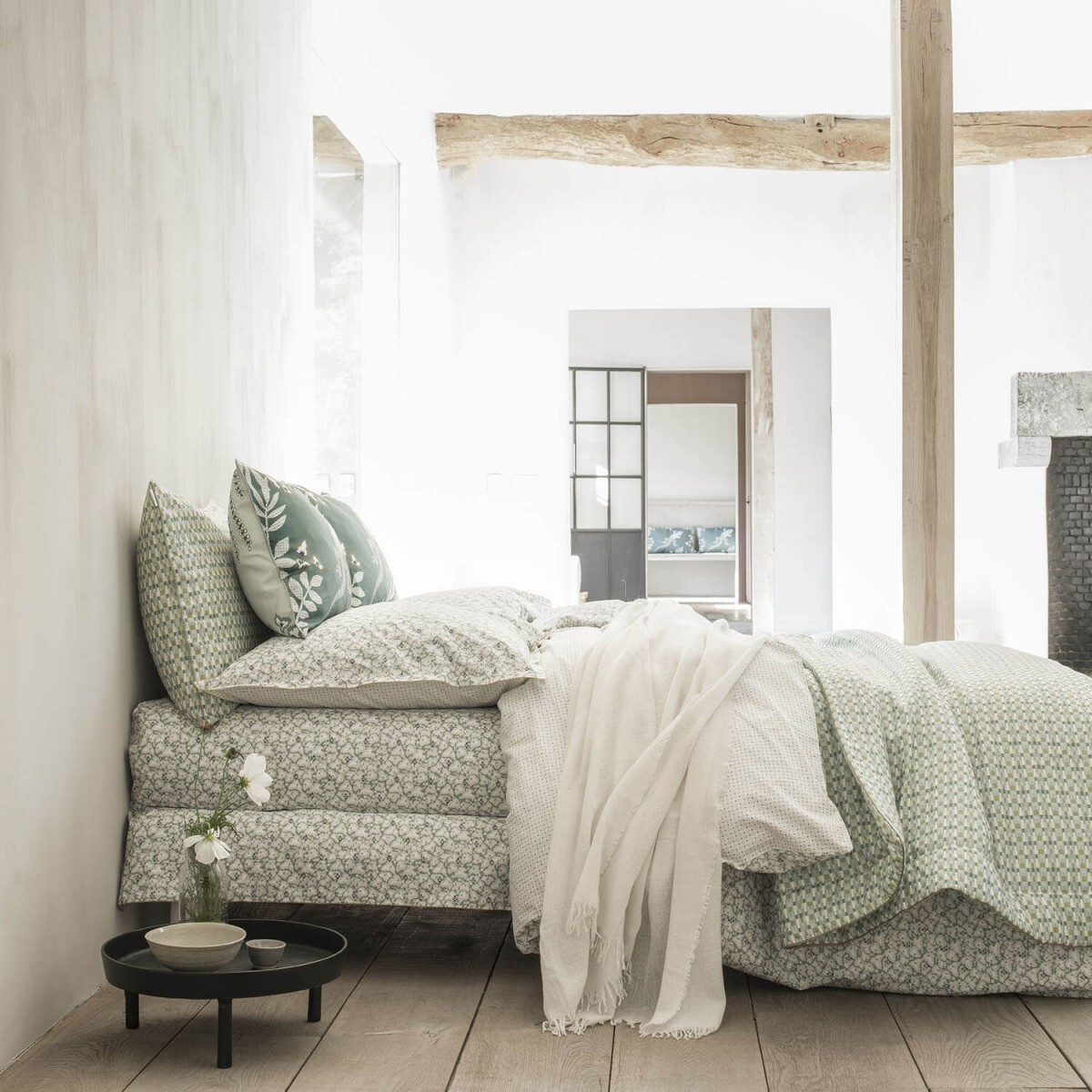 Cotton percale bed linen set