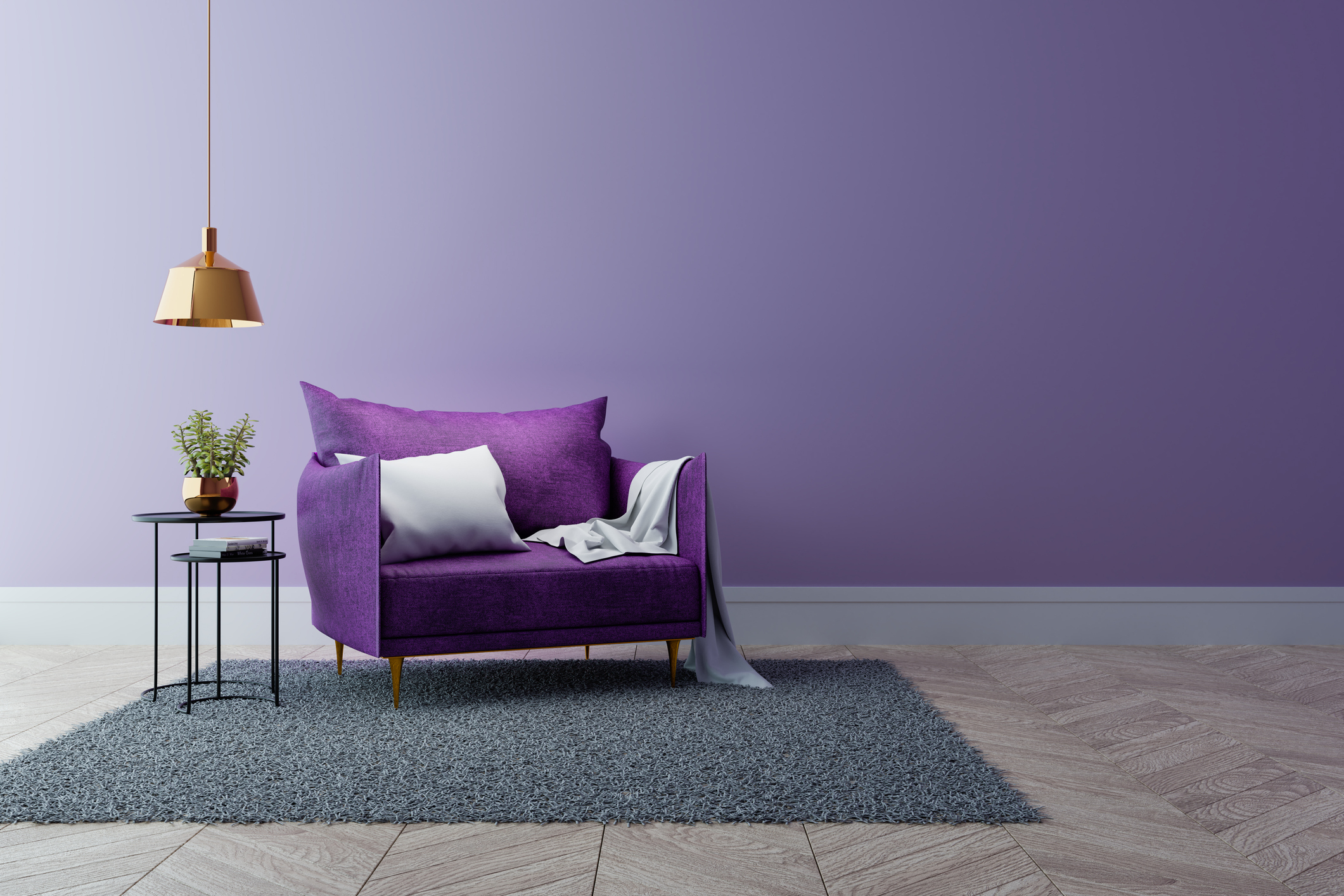 Decoration and purple