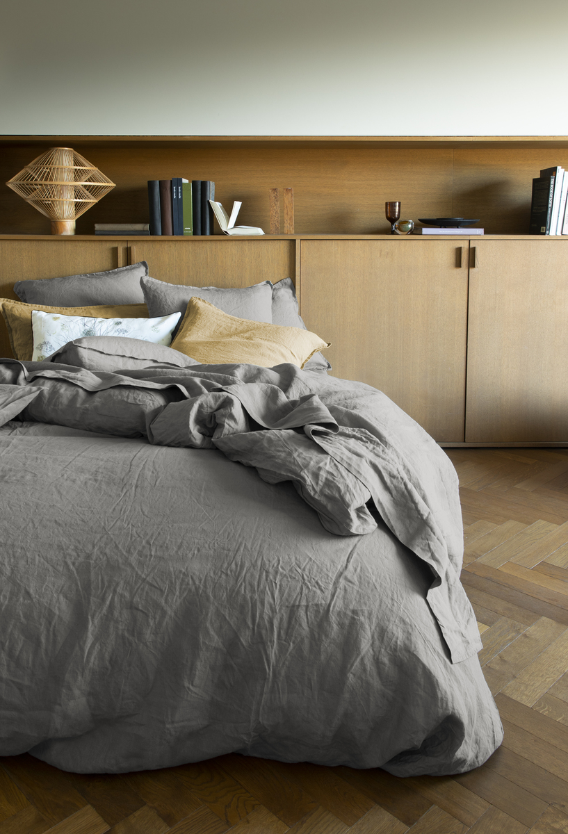 Linen bed linen set Nouvelle Vague Grey